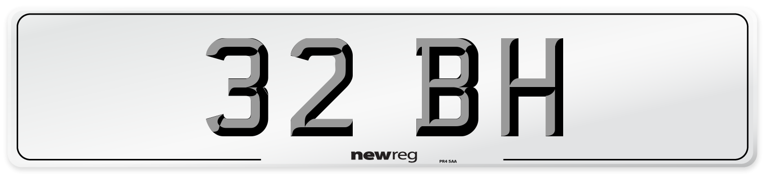 32 BH Number Plate from New Reg